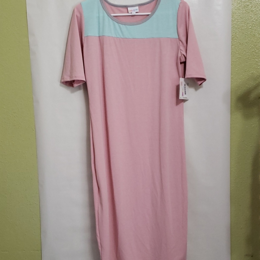 LulaRoe LLR Julia Large Pink BNWT